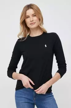 Хлопковая водолазка Polo Ralph Lauren, черный