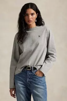 Хлопковая водолазка Polo Ralph Lauren, серый