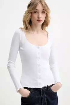 Хлопковая водолазка Rotate, белый