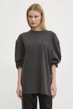 Хлопковая водолазка Rotate, серый