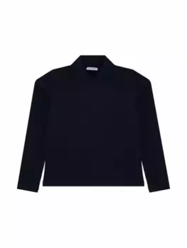 Хлопковая водолазка с логотипом Dolce&Gabbana, тёмно-синий