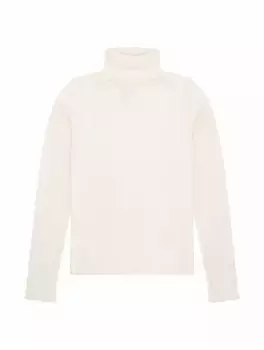 Хлопковая водолазка с логотипом MM6 MAISON MARGIELA, белый
