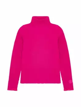 Хлопковая водолазка с логотипом MM6 MAISON MARGIELA, розовый
