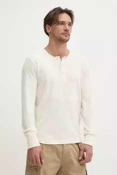 Хлопковая водолазка Superdry, бежевый