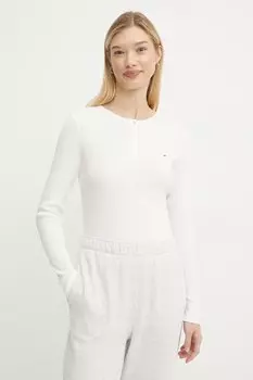 Хлопковая водолазка Tommy Jeans, белый