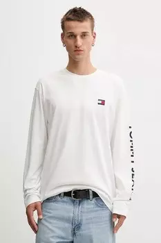 Хлопковая водолазка Tommy Jeans, бежевый