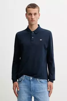 Хлопковая водолазка Tommy Jeans, темно-синий