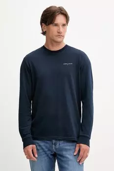 Хлопковая водолазка Tommy Jeans, темно-синий