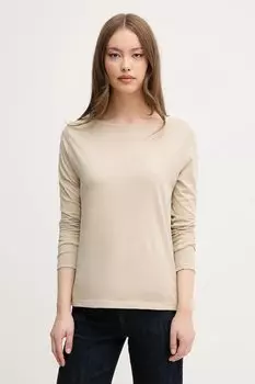 Хлопковая водолазка United Colors Of Benetton, бежевый