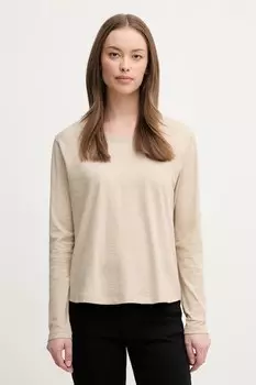 Хлопковая водолазка United Colors Of Benetton, бежевый