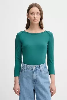 Хлопковая водолазка United Colors Of Benetton, бирюзовый