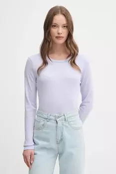 Хлопковая водолазка United Colors Of Benetton, фиолетовый