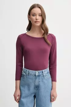 Хлопковая водолазка United Colors Of Benetton, фиолетовый
