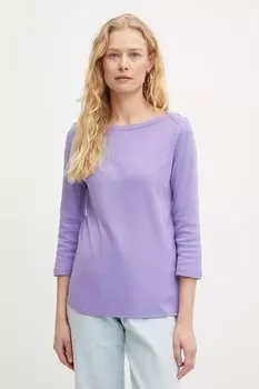 Хлопковая водолазка United Colors Of Benetton, фиолетовый