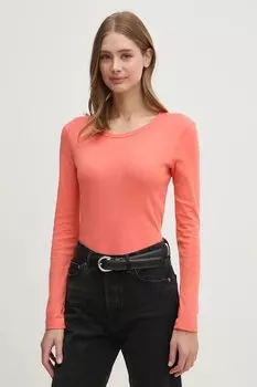 Хлопковая водолазка United Colors Of Benetton, оранжевый