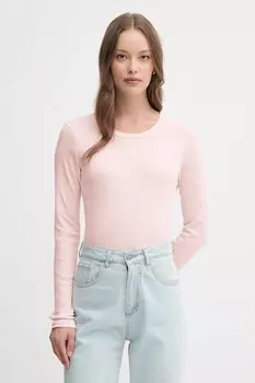 Хлопковая водолазка United Colors Of Benetton, розовый