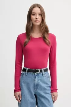 Хлопковая водолазка United Colors Of Benetton, розовый