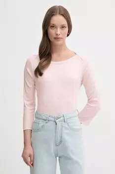 Хлопковая водолазка United Colors Of Benetton, розовый