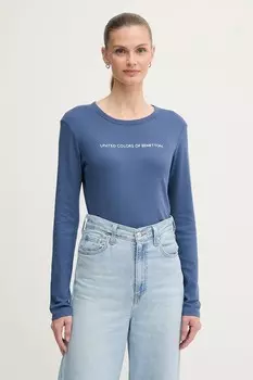 Хлопковая водолазка United Colors Of Benetton, синий