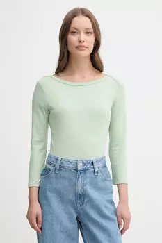 Хлопковая водолазка United Colors Of Benetton, зеленый