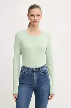 Хлопковая водолазка United Colors Of Benetton, зеленый