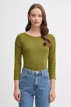 Хлопковая водолазка United Colors Of Benetton, зеленый