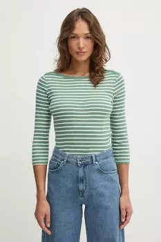 Хлопковая водолазка United Colors Of Benetton, зеленый