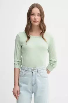 Хлопковая водолазка United Colors Of Benetton, зеленый