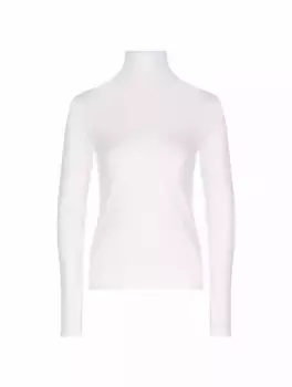 Хлопковая водолазка Vince, белый