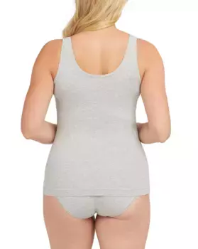 Хлопковая женская футболка для похудения Shaper Spanx, серый