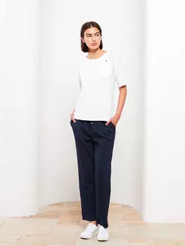 Хлопковая женская футболка с круглым вырезом и короткими рукавами Southblue