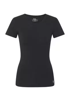 Хлопковая женская пижама с круглым вырезом Slub POLO RALPH LAUREN, цвет Onyx