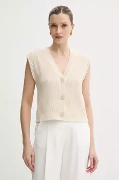 Хлопковая жилетка Morgan, бежевый