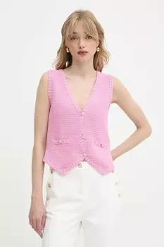 Хлопковая жилетка Morgan, розовый