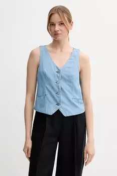 Хлопковая жилетка United Colors Of Benetton, синий