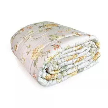 Хлопковое атласное одеяло с цветочным узором - Эдит Lisola, горчица