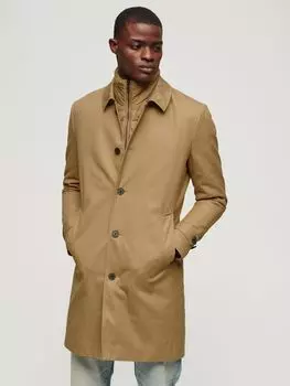Хлопковое автомобильное пальто 2-в-1 Superdry, бежевый