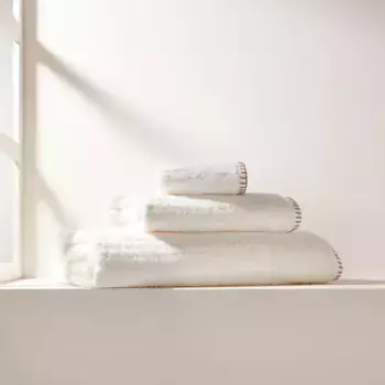 Хлопковое банное полотенце 550 гр/м2 Вышивка El Corte Ingls, бежевый