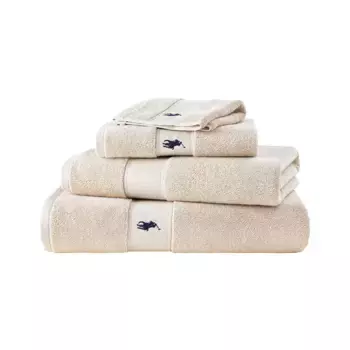 Хлопковое банное полотенце 600 гр/м2 Polo Player 24 Ralph Lauren Home, бежевый