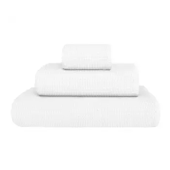 Хлопковое банное полотенце Melody Graccioza, белый / серый