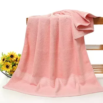 Хлопковое банное полотенце Nvzi 6 шт 27,56x55,12 дюйма, светло-розовый