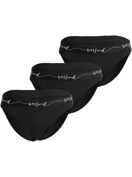 Хлопковое бикини slip beauty Wolford, черный