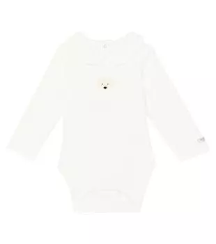 Хлопковое боди Baby Davo Donsje, белый