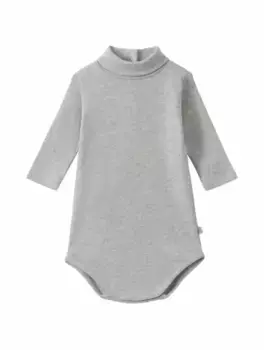 Хлопковое боди Bonpoint, серый