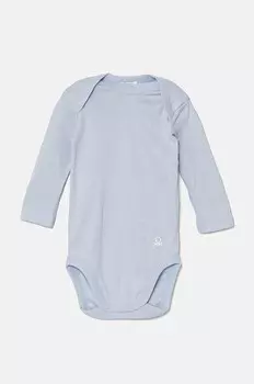 Хлопковое боди для малышей (3 шт.) United Colors of Benetton, синий