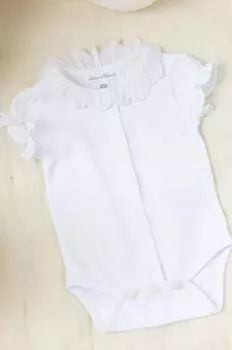 Хлопковое боди для малышей Tartine et Chocolat TARTINE ET CHOCOLAT, белый