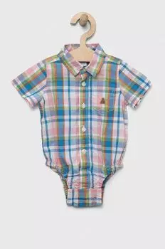 Хлопковое боди для новорожденных Gap, мультиколор