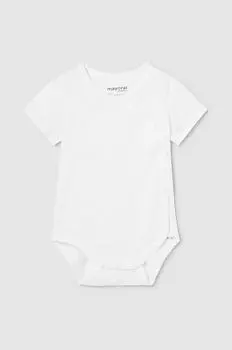 Хлопковое боди для новорожденных Mayoral Newborn, белый
