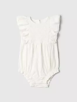 Хлопковое боди Gap, белый