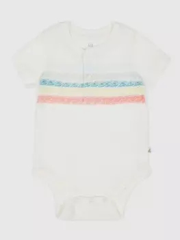 Хлопковое боди Gap, белый